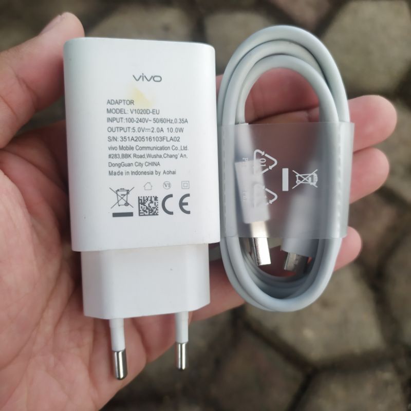 Charger Vivo Micro USB Original Second Bawaan HP
