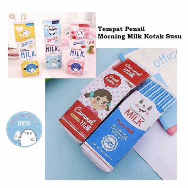 

Tempat Pensil/Tepak Pensil/Kotak Pensil Lucu Milky/Pouch Kosmetik/Tempat Kotak Kosmetik Make Up