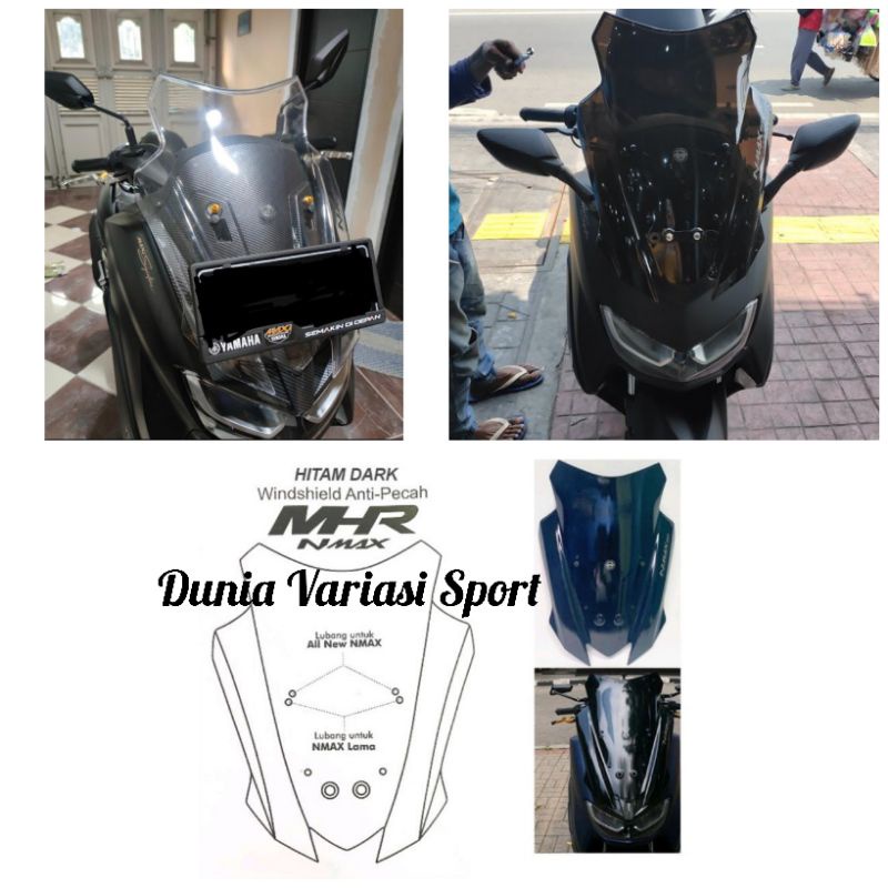 Winshield/ Winsil MHR Anti Pecah Nmax New 2020-2022/ Nmax old 2015-2019 Visor MHR Original