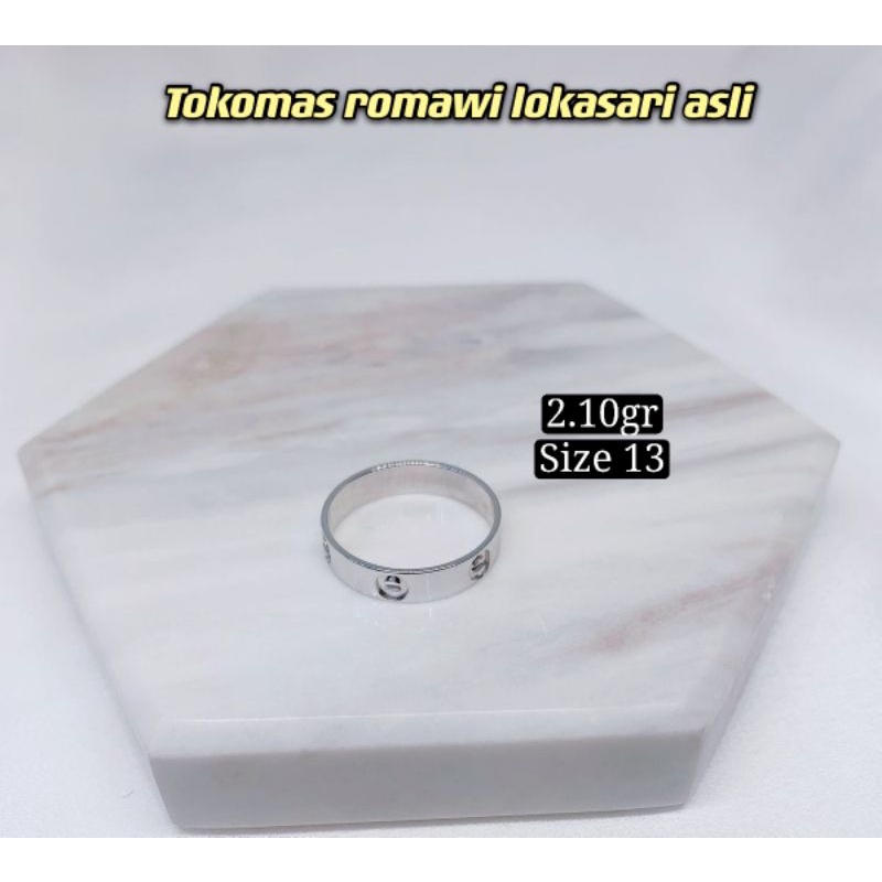 cincin Cartier kadar 750%/17k-2.10gr