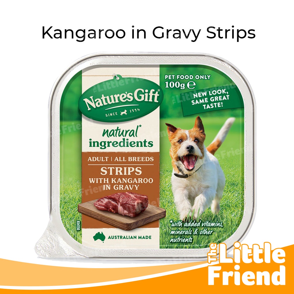 Makanan Basah Favorit Anjing Wet Dog Food Nature's Gift Gourmet 100gr Tray