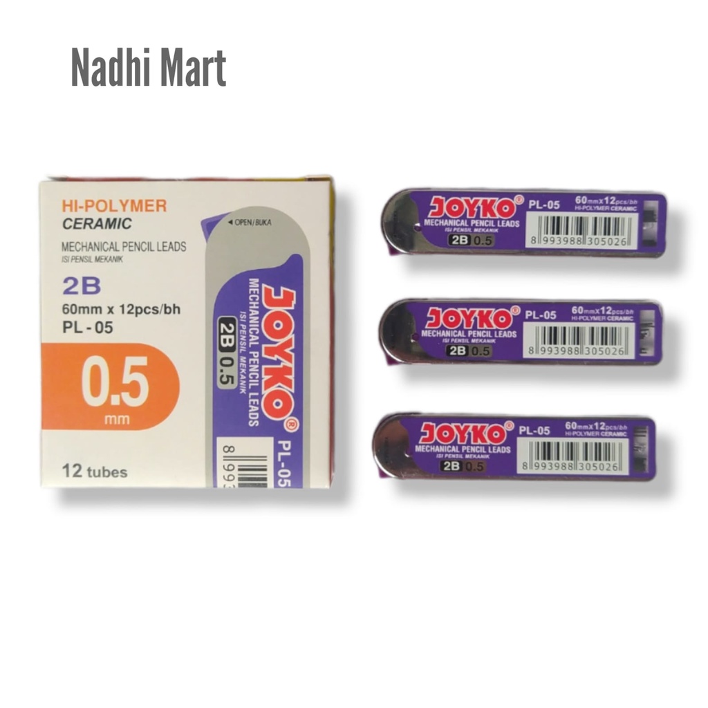 

JOYKO ISI PENSIL / REFIL PENSIL / PENSIL MEKANIK / REFIL PENSIL MECH 2B 0,5 PL-05