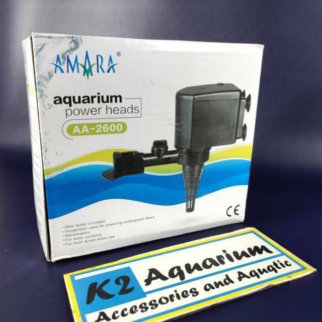 K3 Aquarium pompa aquarium amara 2600/ pompa air amara 2600/ amara aa 2600 filter aquarium