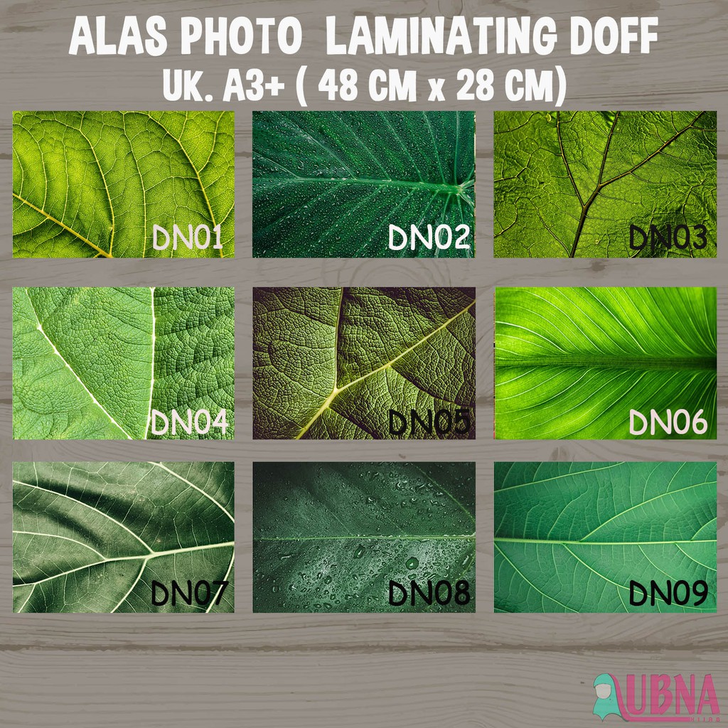 

Paling Murah.. Alas Photo MOTIF DAUN Foto Produk A3 Laminating