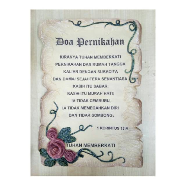 Pajangan hiasan dinding doa pernikahan plakat murah dekorasi rumah original