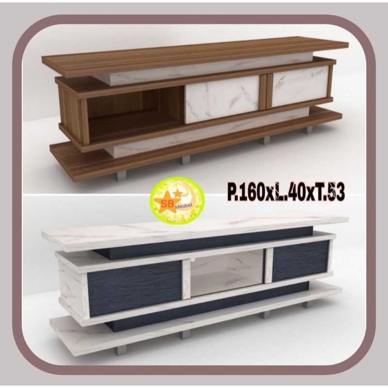 RAK TV BESAR 160/BUFFET TV PINTU SLIDING MINIMALIS