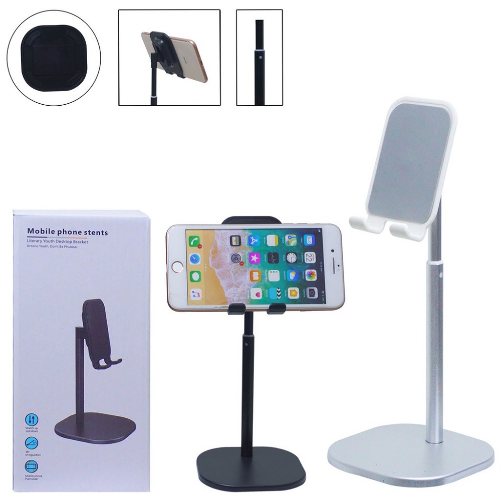 [WS] Stand Holder HP Handphone Penyangga Broadcasting Putar 360 Desktop (HM-01)