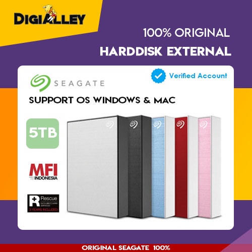 Harddisk Seagate 5TB External One Touch USB 3.0 HDD 2.5 Inch Original