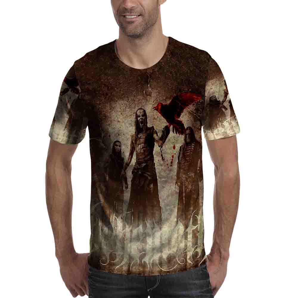 Behemoth Kaos Fullprint Bahan Polyester Tshirt Band Metal