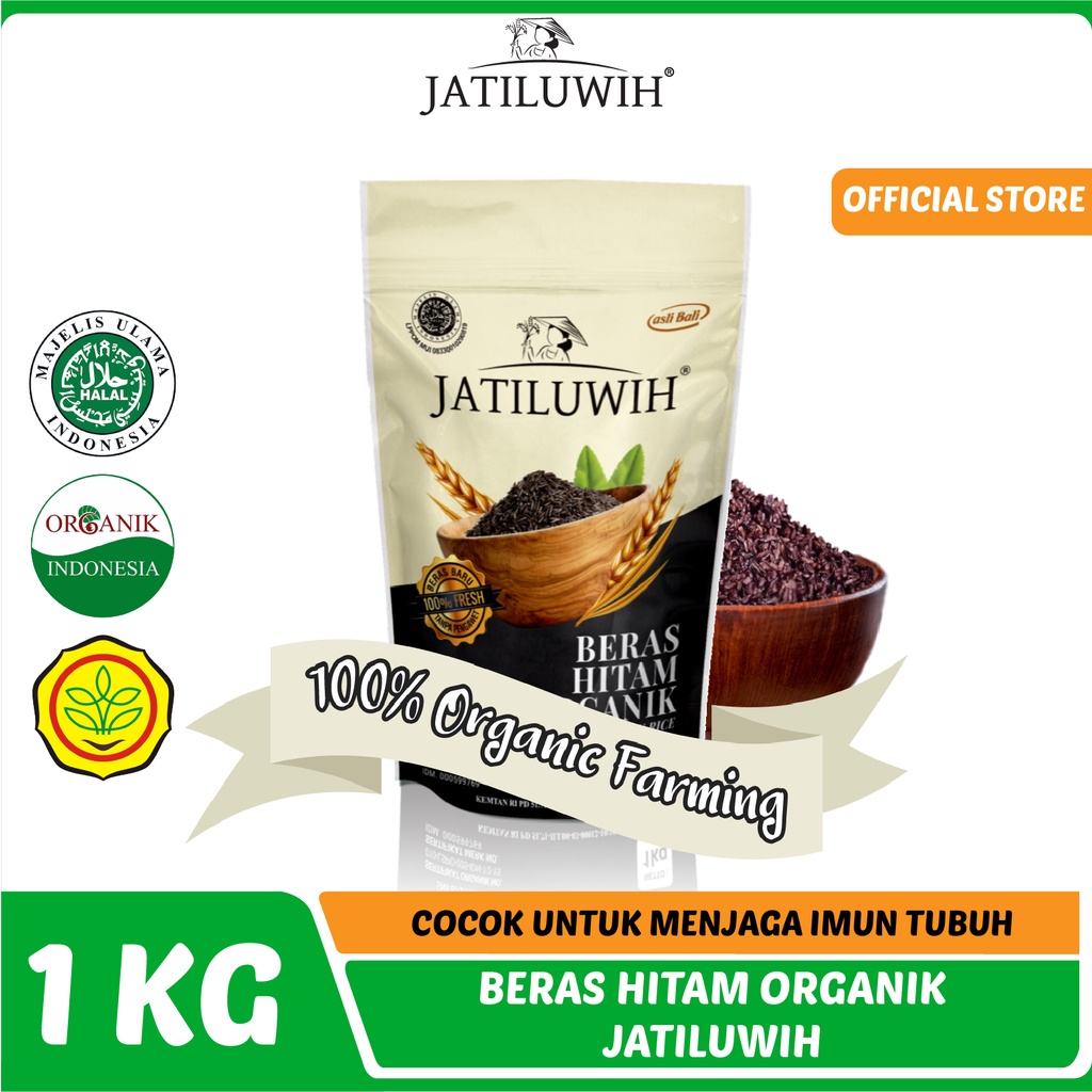 

Jatiluwih Beras Hitam Organik 1kg - Beras Hitam Organik Jatiluwih 1kg