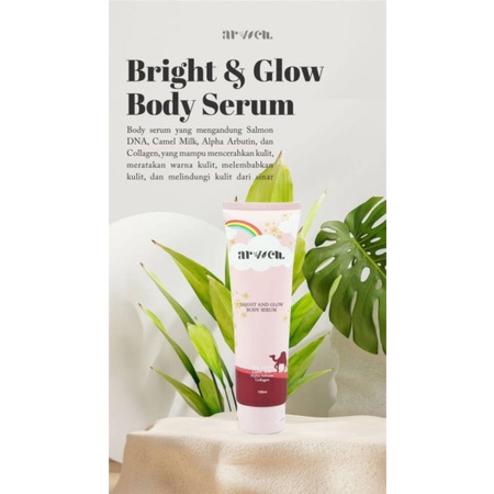 BODY SERUM / BODY SERUM ARVVEN / BRIGHT AND GLOW BODY SERUM BY ARVVEN / DNA SALMON / BODY SERUM PEMUTIH