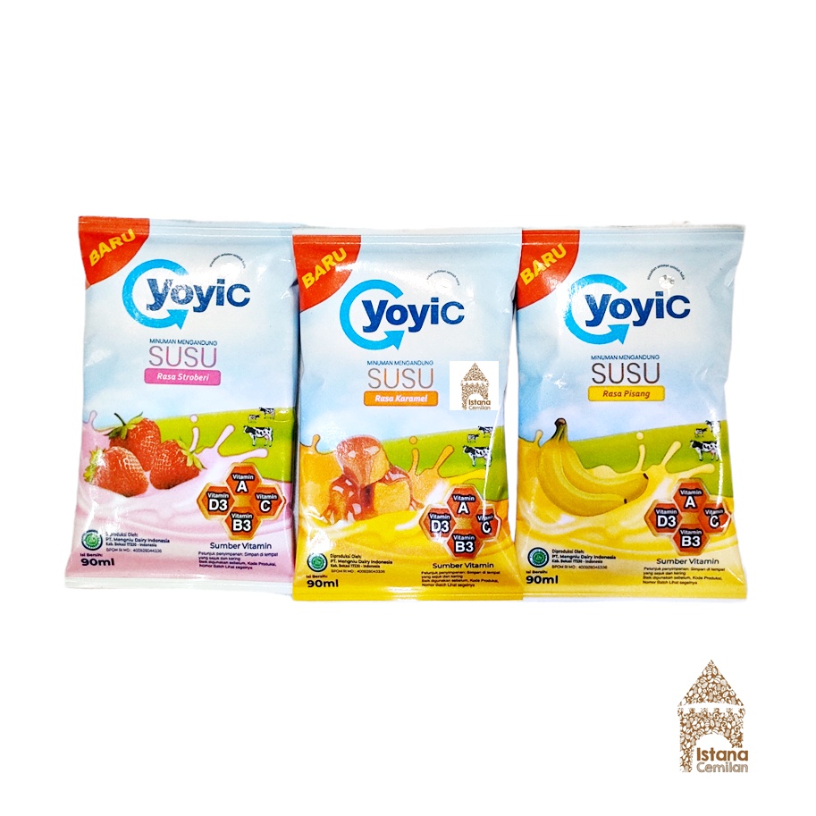 YOYIC Susu Bantal Karamel / Pisang / Stroberi 90 ML