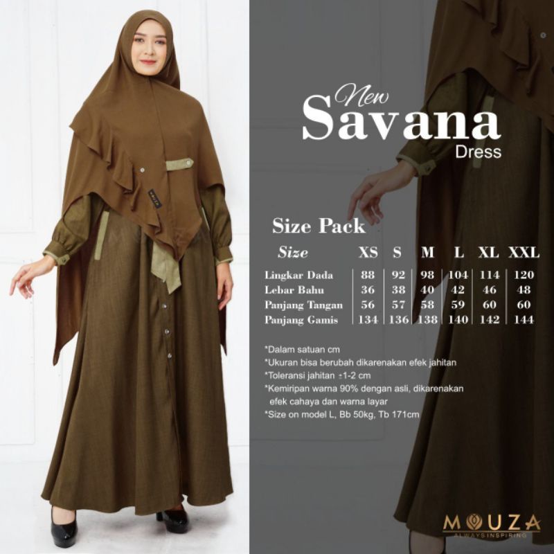 NEW SAVANA DRESS (NEW COLOUR)  BY. MOUZA
