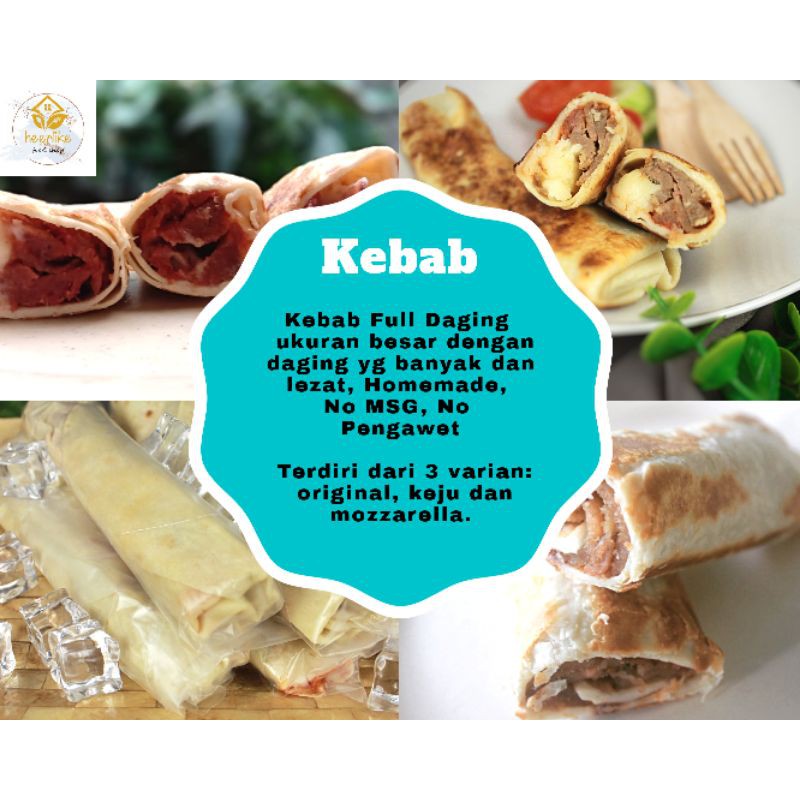 

Kebab Frozen Premium Keju No MSG Isi 10 ukuran besar