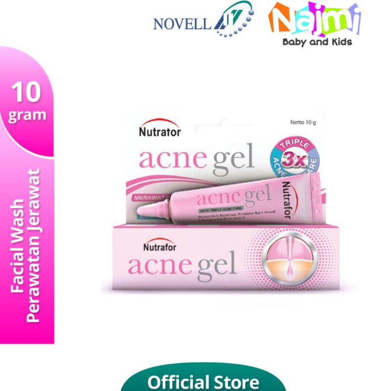 Nutrafor Acne Gel 10gr / Gel Perawatan jerawat 10 gr