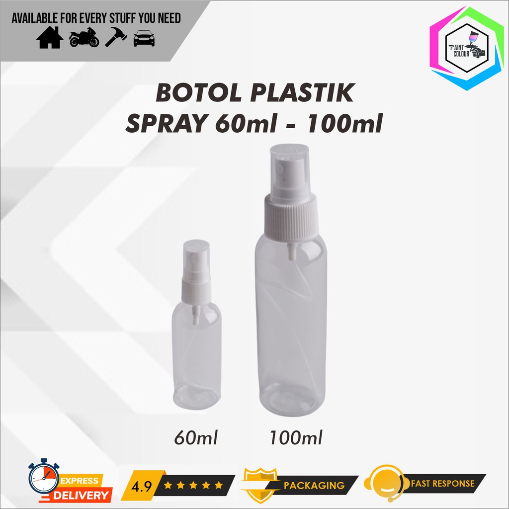 Botol Plastik Bening Spray Serbaguna