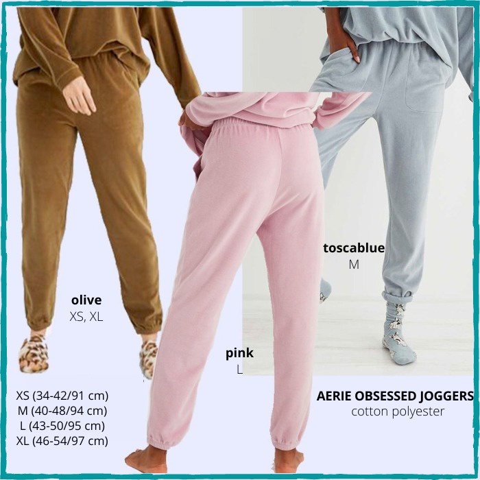 Celana Jogger Branded Wanita - AERIE OBSESSED JOGGERS