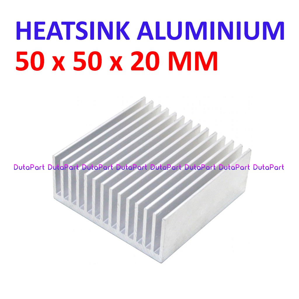 Heatsink Aluminium Pendingin 50x50x20mm 50*50*20mm 50x50x20 Peltier