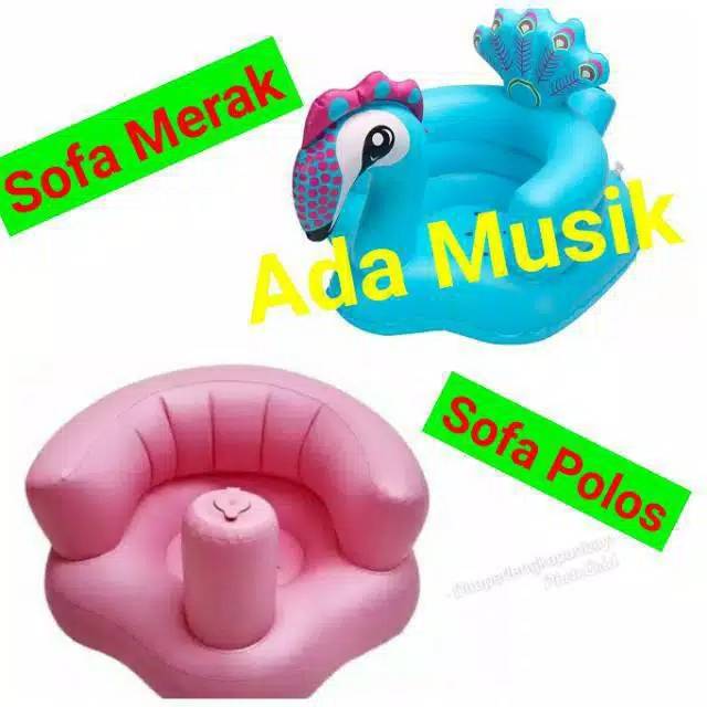 Kursi Sofa Tiup Tempat Duduk Bayi Balon Motif Binatang Infant Seat munchkin Seat Seat bather pump