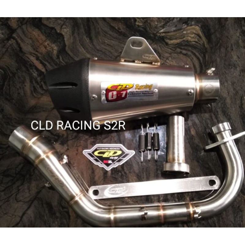 KNALPOT CLD RACING TYPE C7 MIO ,NOUVO,SOUL, INLET 51MM