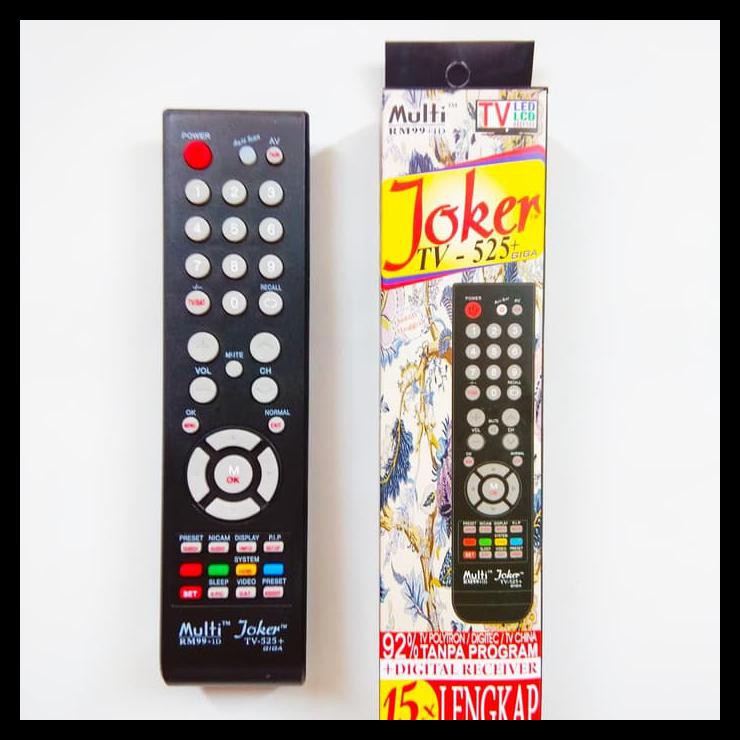 Remot/Remote Tv Multi/Universal Tabung/Lcd/Led Joker Obral Kode 1358