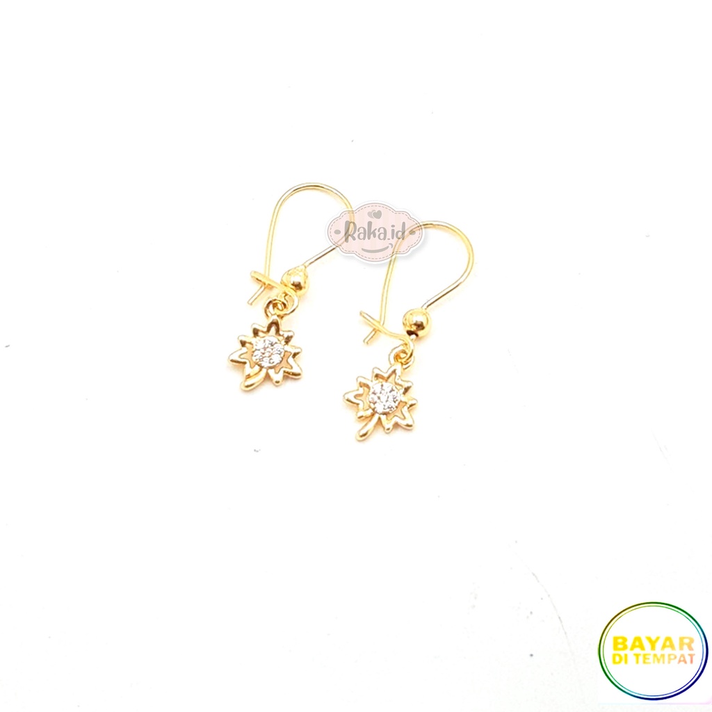 Anting Clip / Klip Motif Daun Perhiasan Aksesoris Wanita 1138