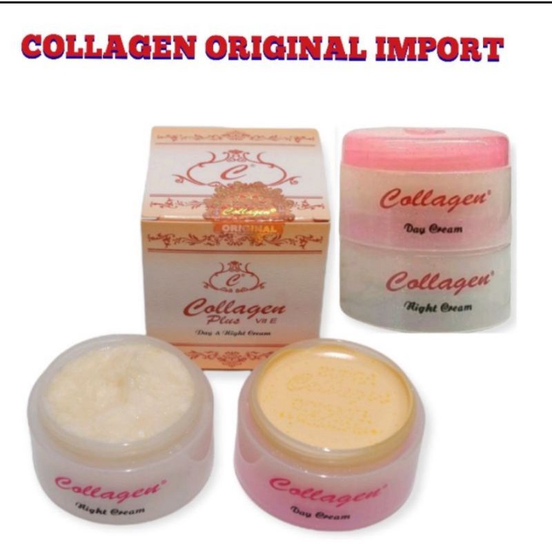 COLLAGEN CREAM ORIGINAL IMPORT whitening siang/malam