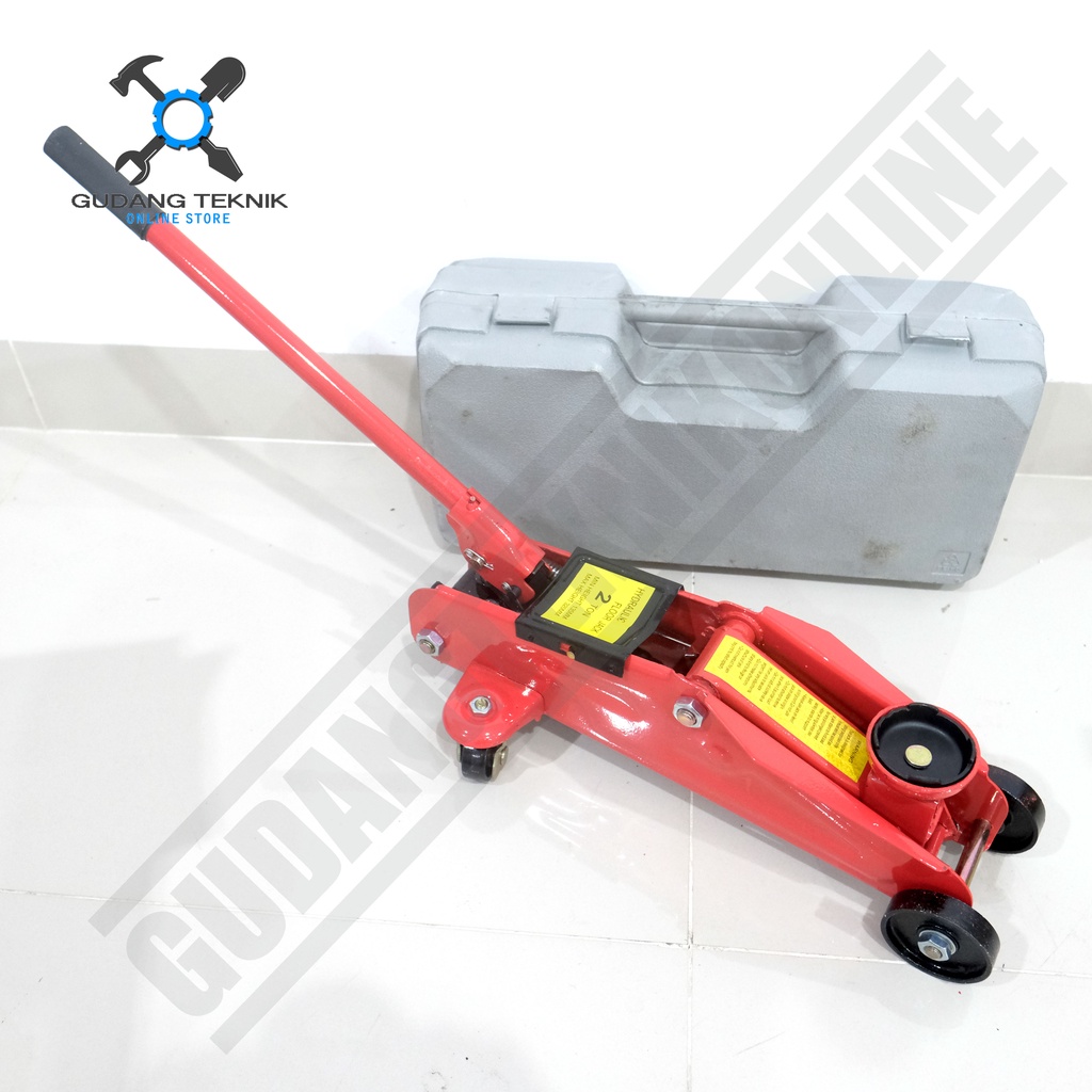 Dongkrak Buaya DONGWA 2 Ton / Dongkrak Mobil 2Ton BRANO - Hydraulic Trolley Jack Mobil 2T