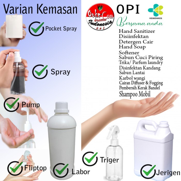 Hand Soap OPI Medical 7 varian wangi ukuran 250ml botol pump formula baru opi best seller sudah ada izin edar resmi by Oke sabun suplayer