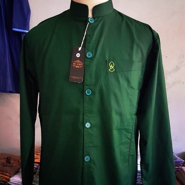 Baju Koko Al Kafi Kantong Terompah HIJAU
