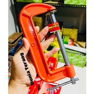 Catok C 6'' BISON LightDuty C Clamp Clem Klem 6inch Jepit Kayu G G Clamp 6in