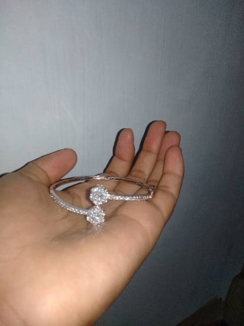 Gelang full diamond (yg biasa dipake ditoko berlian)awet,anti luntur