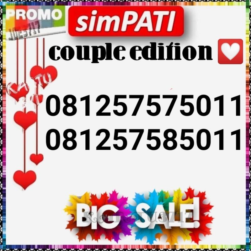 TELKOMSEL COMBO SAKTI SEPASANG SERI 5757 5758 5011