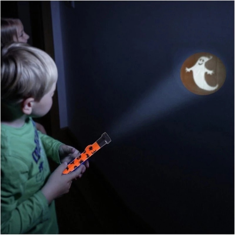 [ DIY Halloween small projection lamp flashlight toy for Kid Halloween festival Gift ]