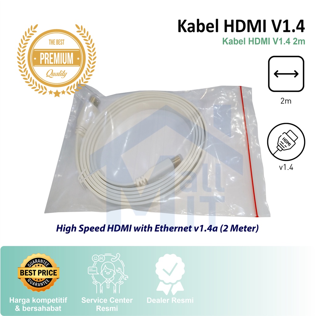 KABEL HDMI V1.4 2 METER 2m high quality kualitas top murah