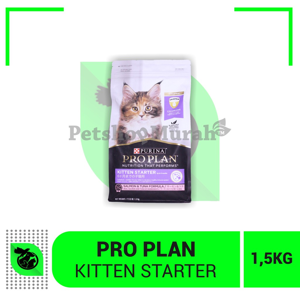 ProPlan Makanan Anak Kucing Pro Plan Kitten Starter Salmon Tuna 1.5 KG