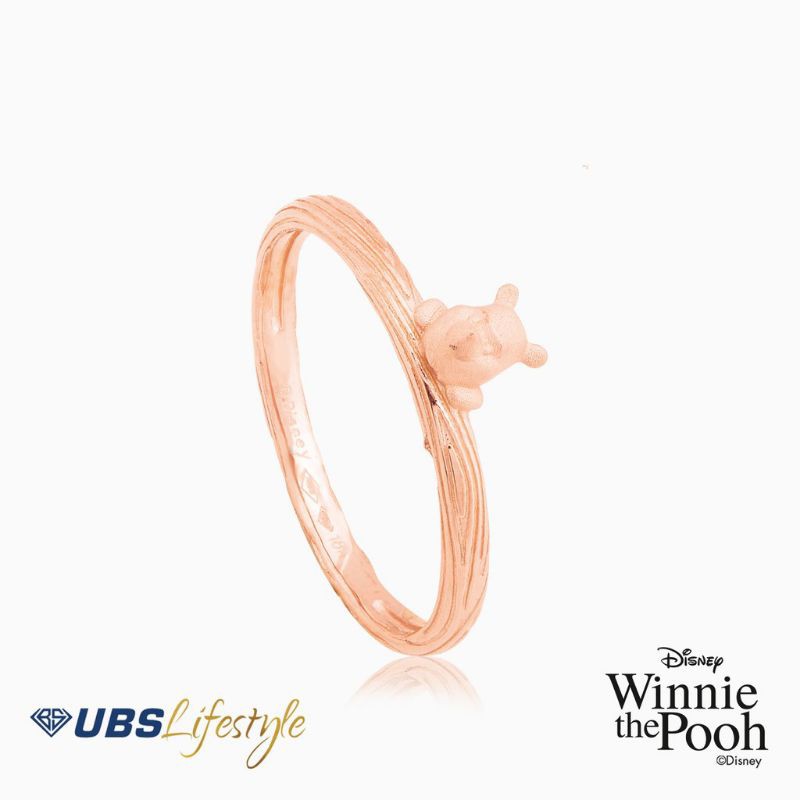 CINCIN EMAS UBS DISNEY WINNIE THE POOH - 750 ROSE GOLD - CCY0120