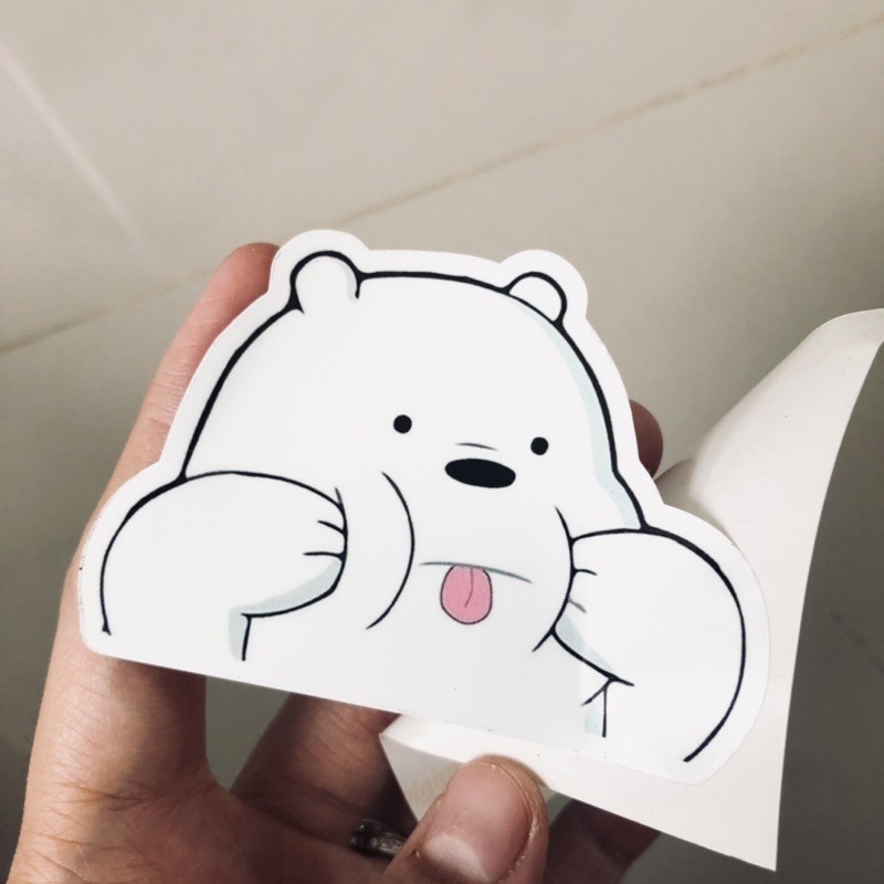 

READY STICKER BARE BEARS CUTE