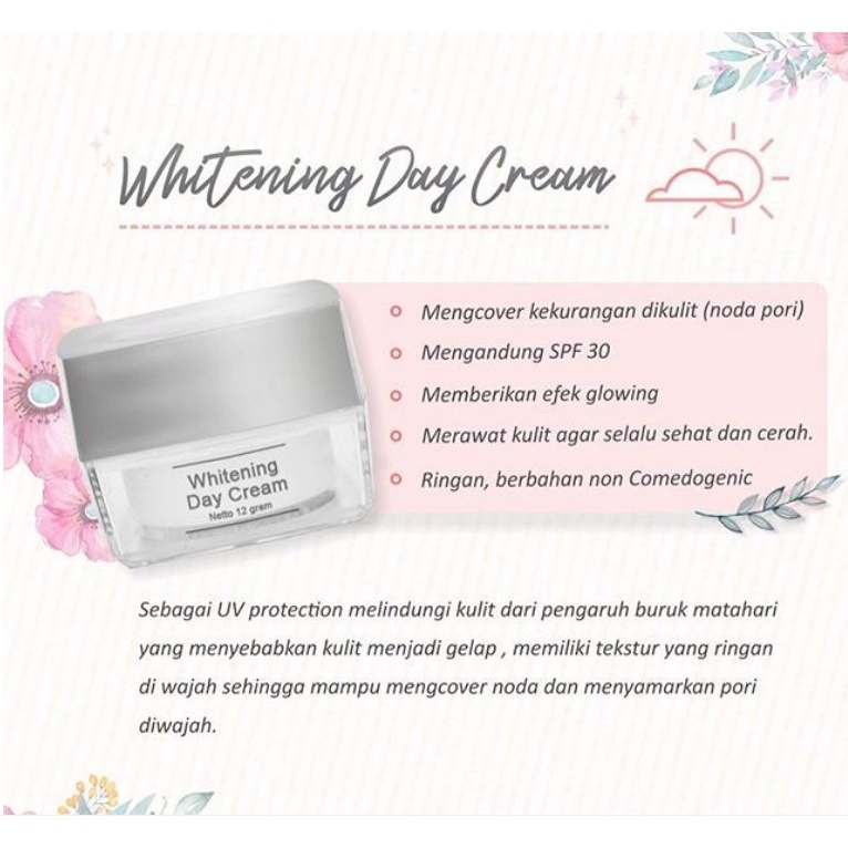 MS GLOW WHITENING DAY CREAM / MS GLOW DAY CREAM / CREAM PAGI MS GLOW ORIGINAL MURAH