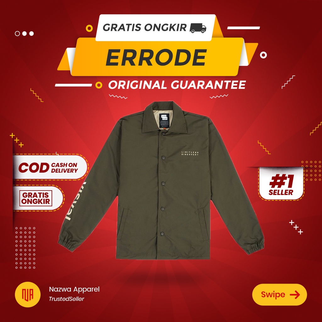 JAKET COACH VISVAL ERRODE OLIVE