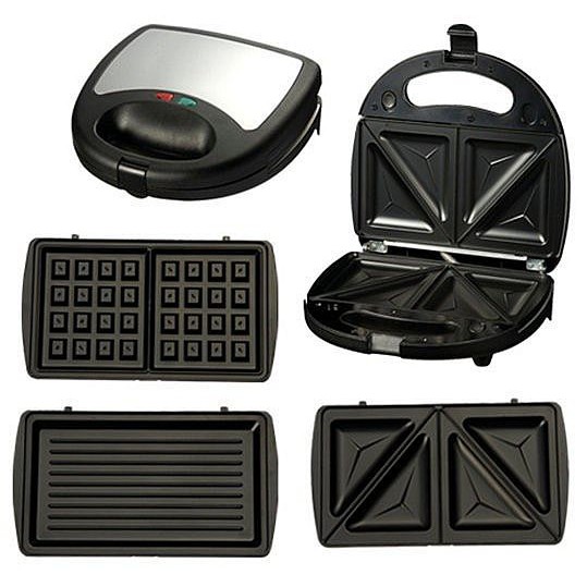 Idealife Sandwich Grill Waffle Toaster Maker Pemanggang Panggangan Roti 4 IN 1 IL-202 IL 202 IL202