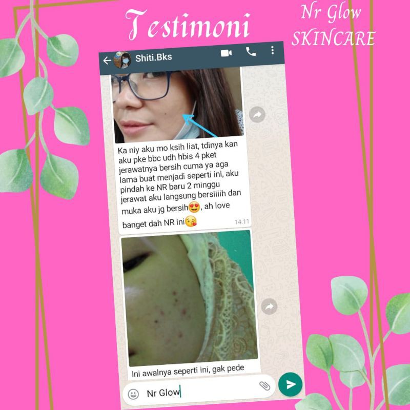 PAKET SKINCARE/PELICIN PEMUTIH WAJAH NRGLOW  PUTIH CEPAT GLOWING