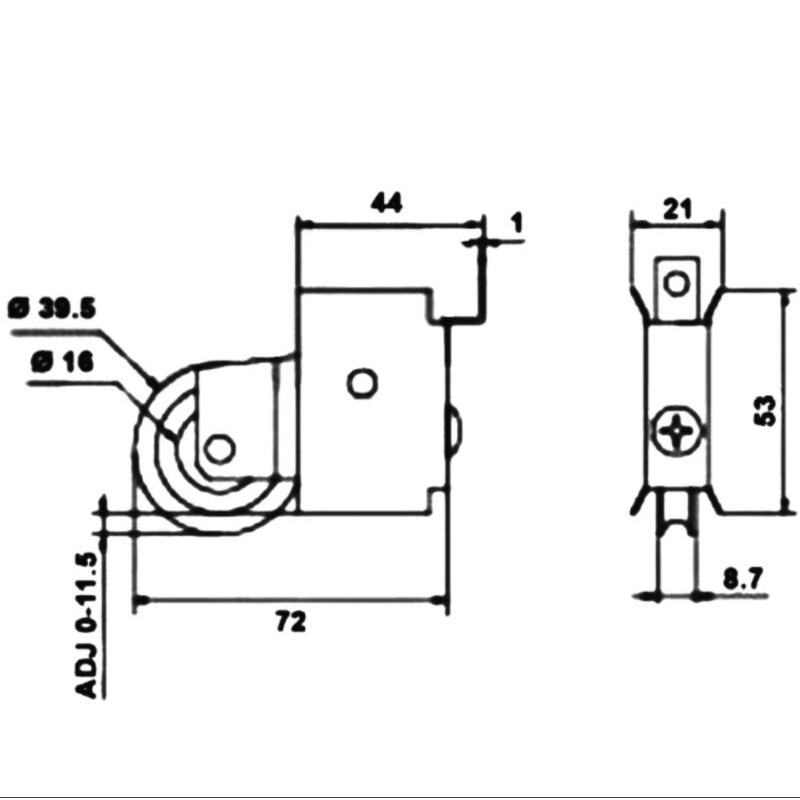 Roda Pintu Sliding Door Dekkson Besar