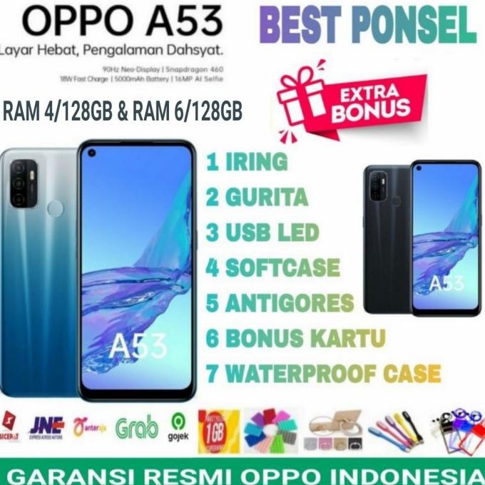 OPPO A53 RAM 6/128 GARANSI RESMI OPPO INDONESIA