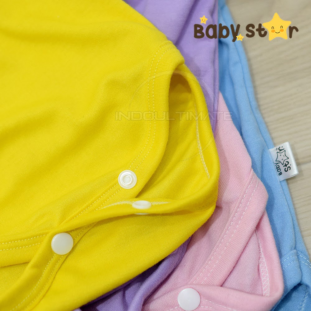 BABY STAR Jumper Kutung Bayi Jumpsuit Bayi Tanpa Lengan Baju Bayi Pakaian Bayi Jumper bayi Jumsuit bayi Baju Tidur Bayi Laki Laki Perempuan Newborn BCS-177