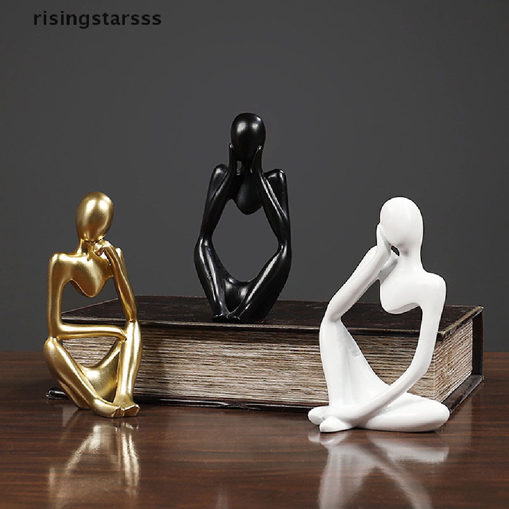 Rsid Span-new Nordic Abstract Thinker Statue Resin Figurine Dekorasi Rumah Kerajinan Patung Hadiah