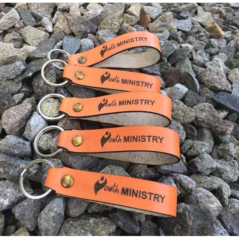 Gantungan Kunci Free ukir~Gantungan Kunci Nama~Varian Full kulit (Gelang)