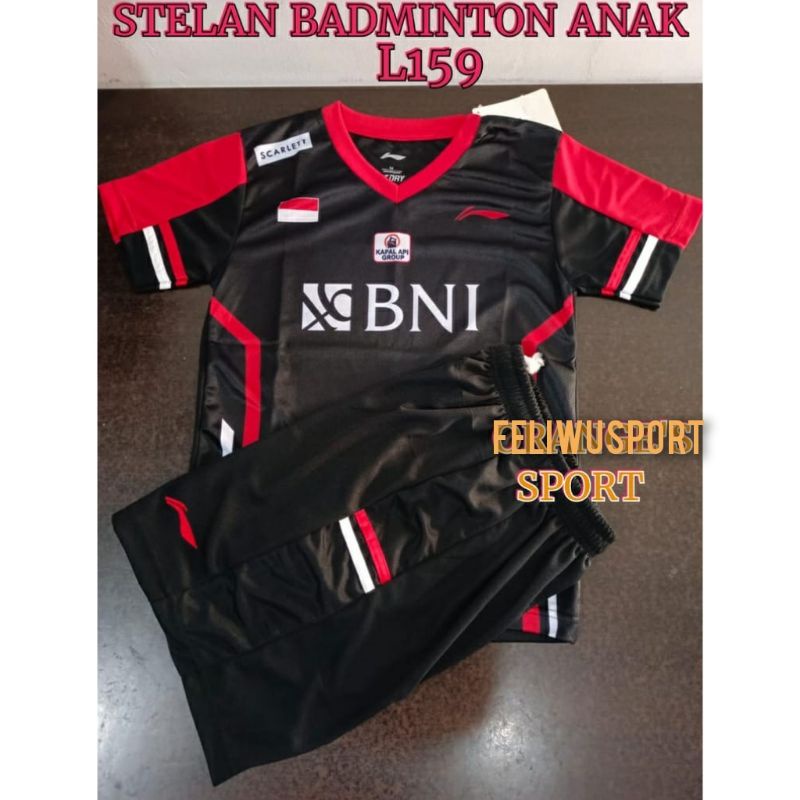 BAJU BADMINTON ANAK/ SETELAN ANAK BULUTANGKIS LINING