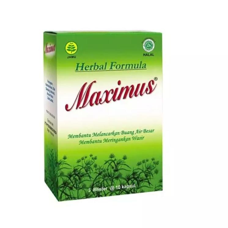 Update - Maximus 3 Blister @10Kapsul / Obat Herbal / Dietary Herbal / Melancarkan BAB / Serat / Susah BAB