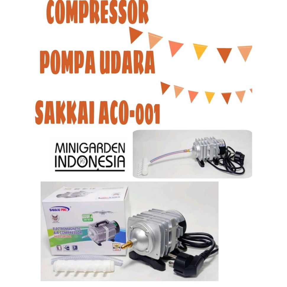 SAKKAI PRO ACO-001 25W ELECTROMAGNETIC AIR COMPRESSOR PUMP AERATOR